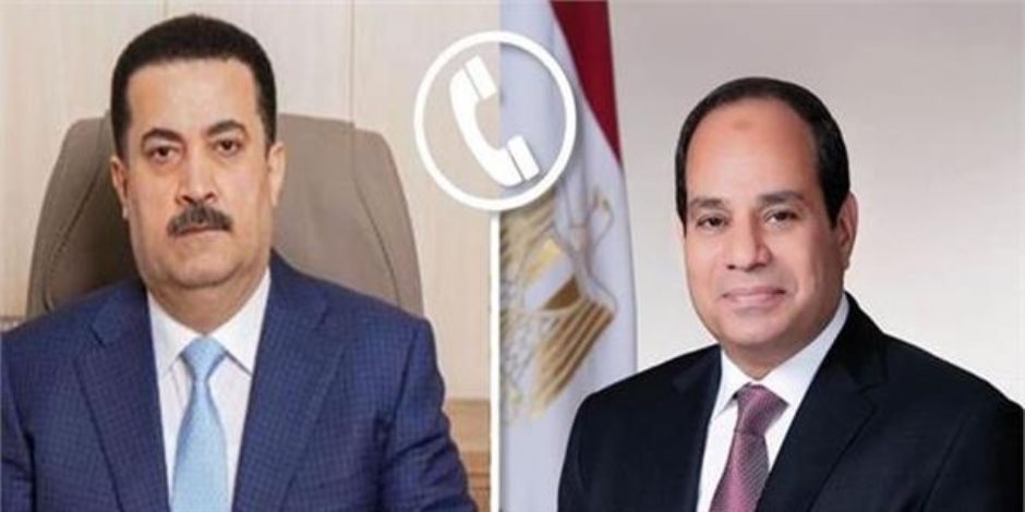 الرئيس السيسي يتلقى اتصالا هاتفيا من رئيس الوزراء العراقي بمناسبة عيد الفطر