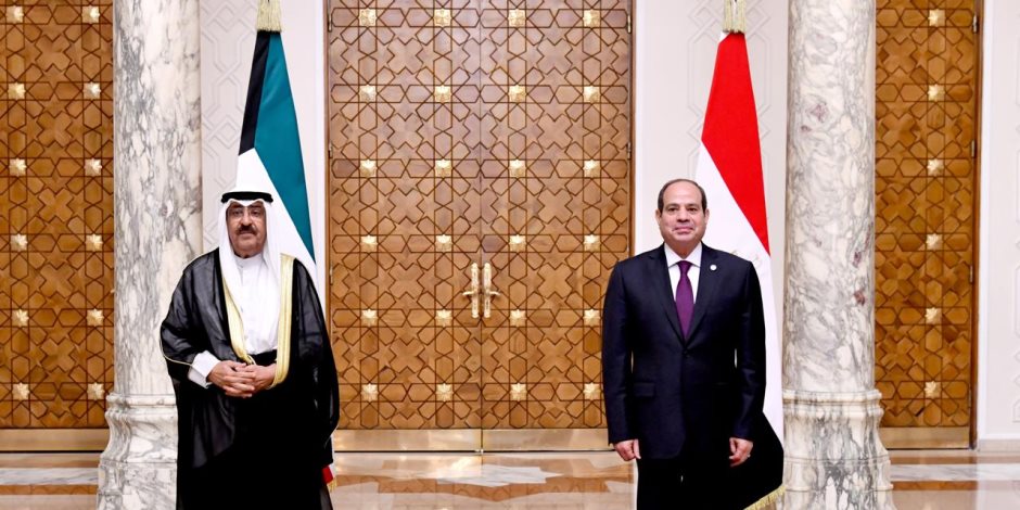 في بيان مشترك: الرئيس السيسى وأمير الكويت يحذران من توسيع رقعة الصراع وتهديد أمن واستقرار المنطقة 