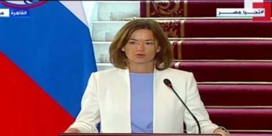 وزيرة خارجية سلوفينيا: مصر تقوم بدور استثنائى لدعم قطاع غزة