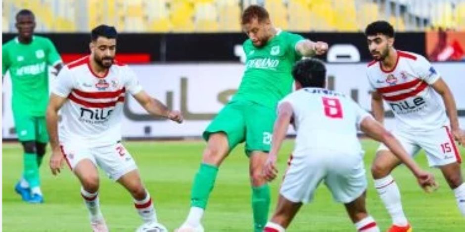 المصرى يفوز على الزمالك بنتيجة 2 / 1 فى مباراة مثيرة.. فيديو