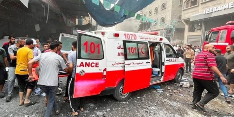 الهلال الأحمر الفلسطينى: توقف 18 مركبة إسعاف عن العمل فى قطاع غزة