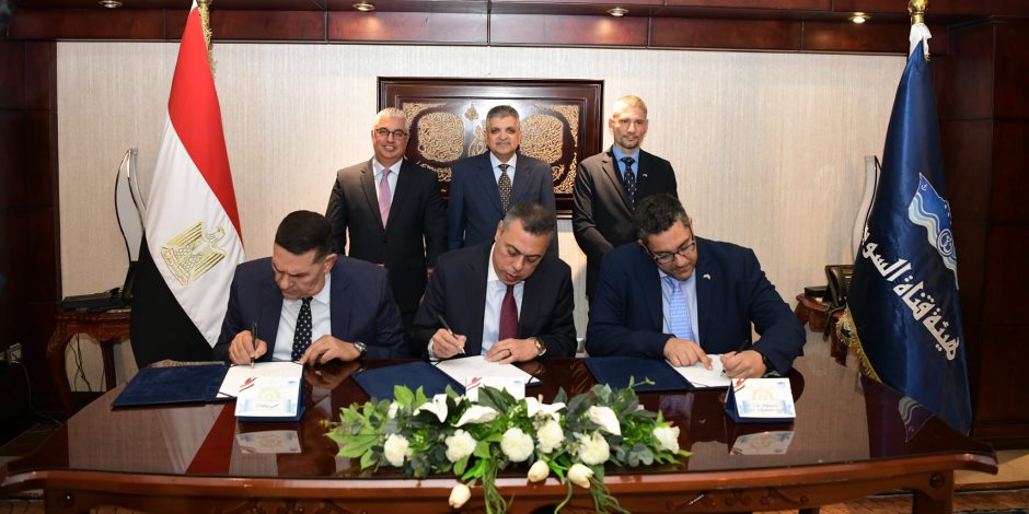 توقيع عقد بين شركة انتيبوليوشن إيجيبت" والشركة المصرية للتوريدات لإدارة المخلفات وتأدية الخدمات بالمدخل الشمالي لقناة السويس 