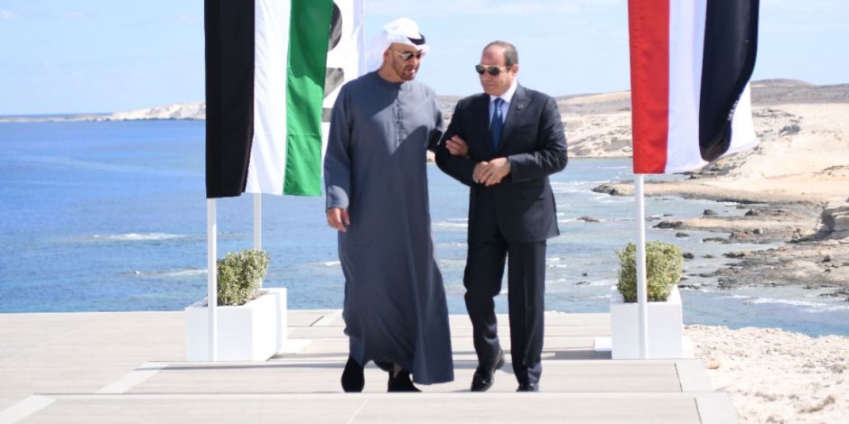 الرئيس السيسي والشيخ محمد بن زايد يشهدان إطلاق مشروع رأس الحكمة