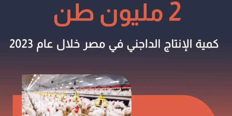 2 مليون طن إجمالي الإنتاج الداجني في مصر عام 2023.. «سلامة الغذاء» تجري 21 زيارة تفتيش على مجازر الدواجن واللحوم ومصانع الأمعاء