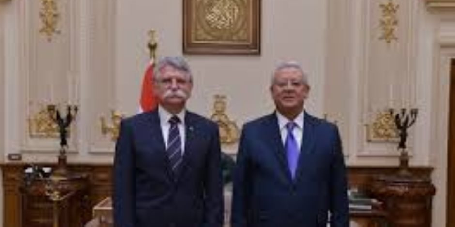 رئيس مجلس النواب يستقبل رئيس برلمان المجر