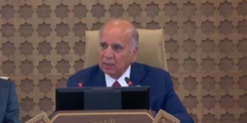 وزير خارجية العراق: ندعم الخطة المصرية بشأن إعادة إعمار غزة وزير خارجية العراق: ندعم الخطة المصرية بشأن إعادة إعمار غزة