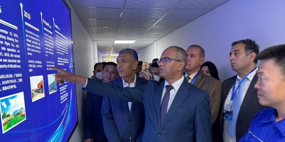 نائب وزير الاسكان يتفقد مصنع "شين شينج" الصيني لمواسير الدكتايل باستثمارات 150 مليون دولار نائب وزير الاسكان يتفقد مصنع "شين شينج" الصيني لمواسير الدكتايل باستثمارات 150 مليون دولار