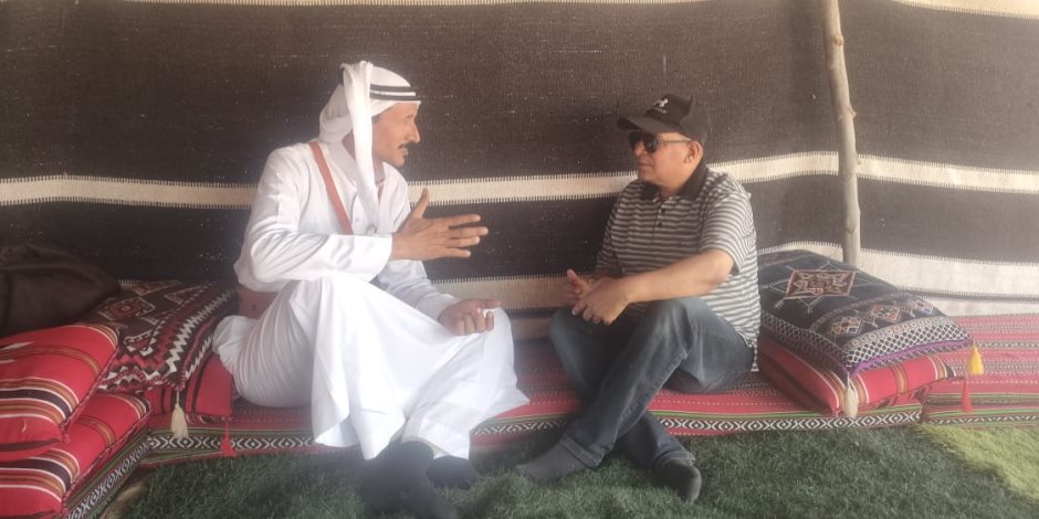 حماية التراث السيناوى بيد أبنائه.. خالد أبو ماشى يعيد الأجواء السيناوية التقليدية ويحيى بيت الشعر التقليدى بعد الاندثار حماية التراث السيناوى بيد أبنائه.. خالد أبو ماشى يعيد الأجواء السيناوية التقليدية ويحيى بيت الشعر التقليدى بعد الاندثار