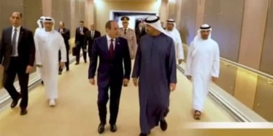 زيارة الرئيس السيسى لدولة الإمارات ومباحثاته مع الشيخ محمد بن زايد.. فيديو