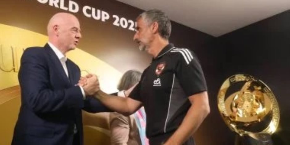 مؤتمر صحفي لـ مدربى الأهلي وإنتر ميامي بحضور إنفانتينو ورونالدينيو قبل افتتاح مونديال الأندية .. (صور)