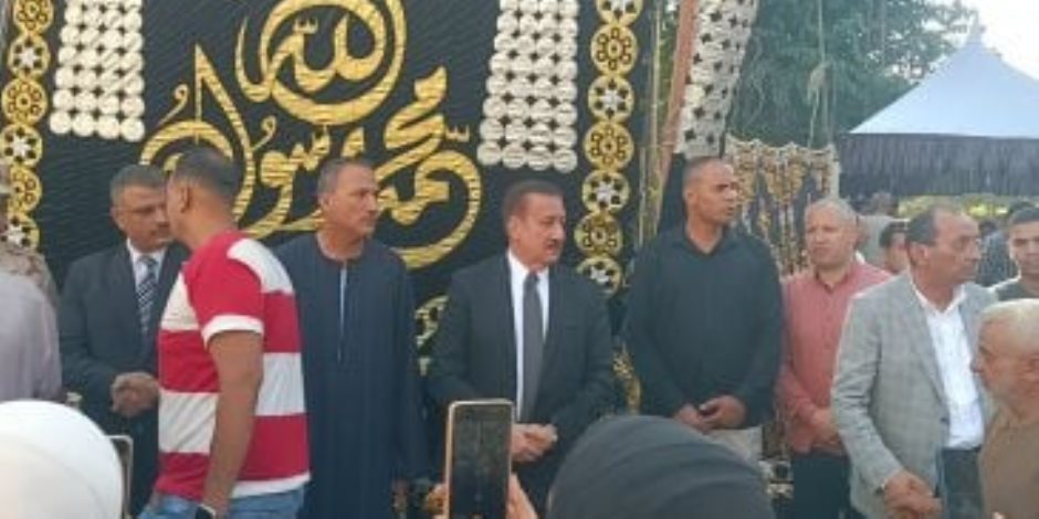 عزاء مجمع لضحايا حادث الطريق الإقليمى بالمنوفية (صور)
