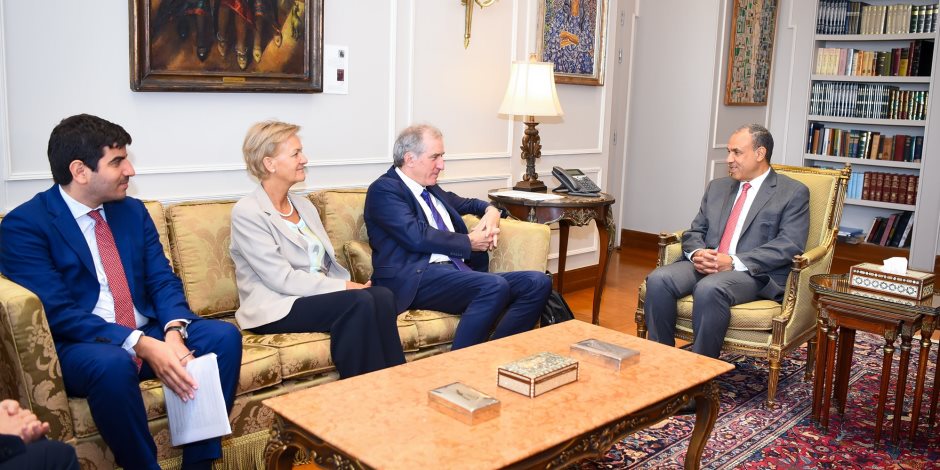 وزير الخارجية يستقبل الممثل الخاص للاتحاد الأوروبي لعملية السلام في الشرق الأوسط وزير الخارجية يستقبل الممثل الخاص للاتحاد الأوروبي لعملية السلام في الشرق الأوسط