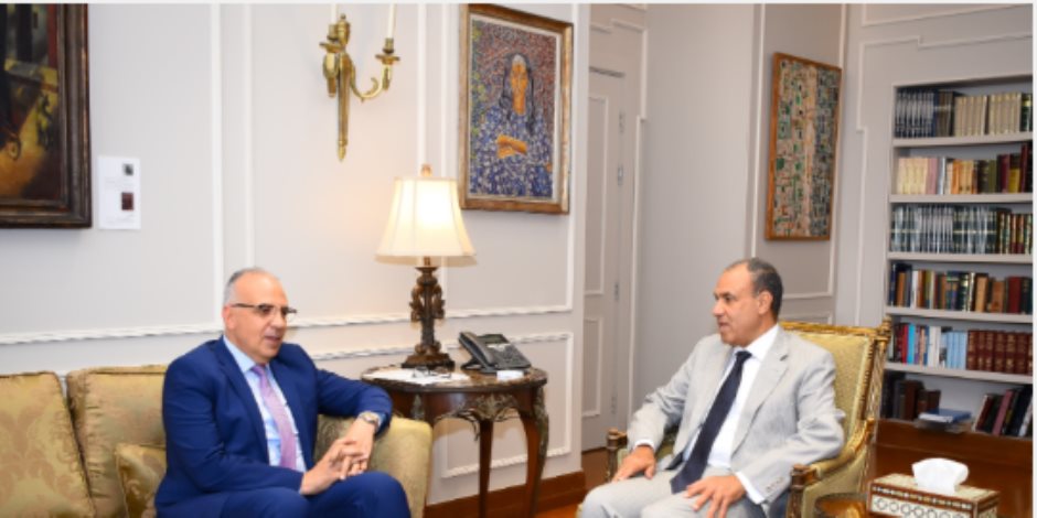 وزير الخارجية والهجرة يستقبل وزير الموارد المائية والرى