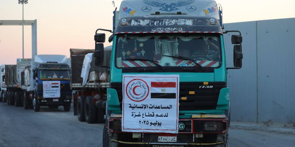 الهلال الأحمر المصرى يواصل دعمه لقطاع غزة رغم التحديات الإنسانية