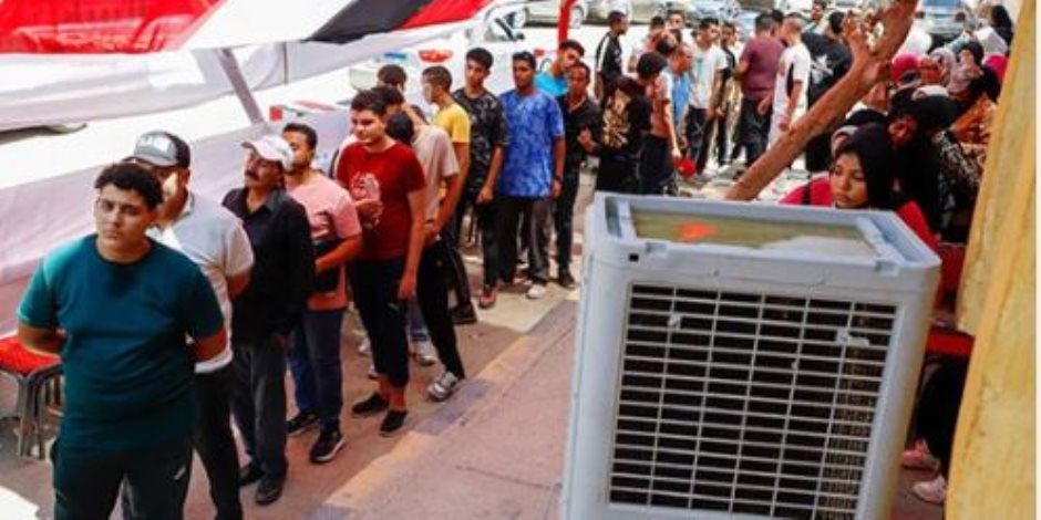 تكييف صحراوى ومياه باردة من الأهلى للناخبين فى انتخابات الشيوخ بالشيخ زايد