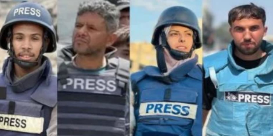 مجزرة إسرائيلية بشعة ضد صحفيى غزة.. إسرائيل تغتال مراسلو رويترز وAP ومصور فى NBC الأمريكية مجزرة إسرائيلية بشعة ضد صحفيى غزة.. إسرائيل تغتال مراسلو رويترز وAP ومصور فى NBC الأمريكية