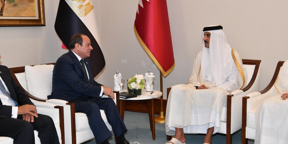 الرئيس السيسى وأمير قطر: نرفض بشكل قاطع أي محاولات لتهجير الفلسطينيين من أرضهم الرئيس السيسى وأمير قطر: نرفض بشكل قاطع أي محاولات لتهجير الفلسطينيين من أرضهم