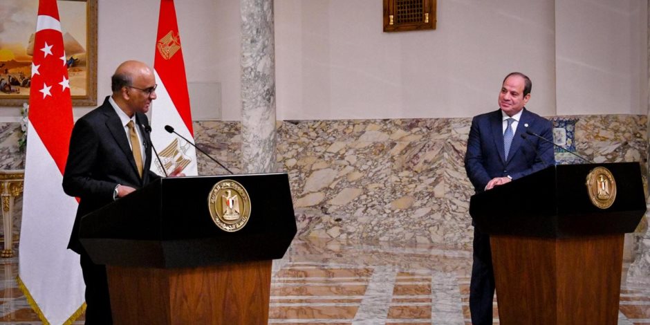 رئيس سنغافورة يوجه الدعوة إلى الرئيس السيسى لزيارة بلاده العام المقبل رئيس سنغافورة يوجه الدعوة إلى الرئيس السيسى لزيارة بلاده العام المقبل