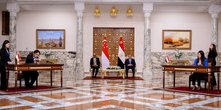 المشاط: مصر حريصة على تقوية العلاقات التجارية والاستثمارية والاقتصادية وتبادل الخبرات مع سنغافورة