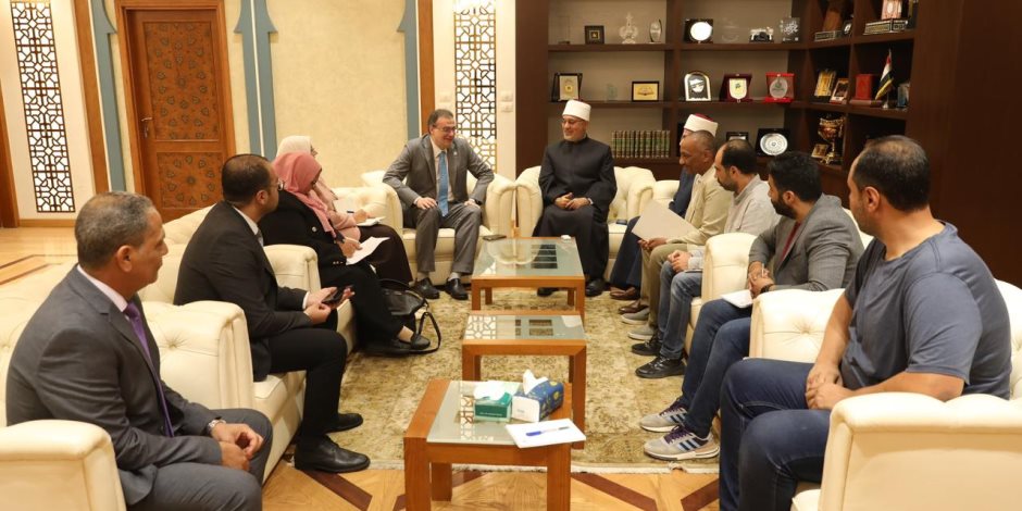 مفتي الجمهورية يستقبل رئيس الجهاز المركزي للتنظيم والإدارة لتطوير الأداء المؤسسي لدار الإفتاء