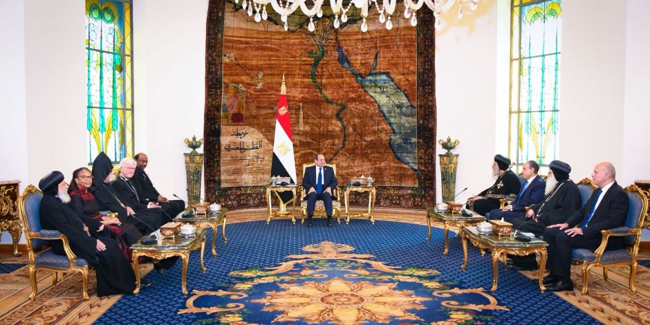 الرئيس السيسي يستقبل وفد مجلس الكنائس العالمي الرئيس السيسي يستقبل وفد مجلس الكنائس العالمي
