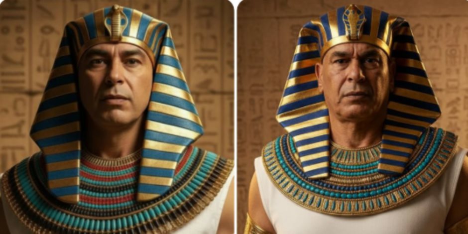 حسام وإبراهيم حسن بالزى الفرعونى بالتزامن مع افتتاح المتحف المصرى الكبير حسام وإبراهيم حسن بالزى الفرعونى بالتزامن مع افتتاح المتحف المصرى الكبير