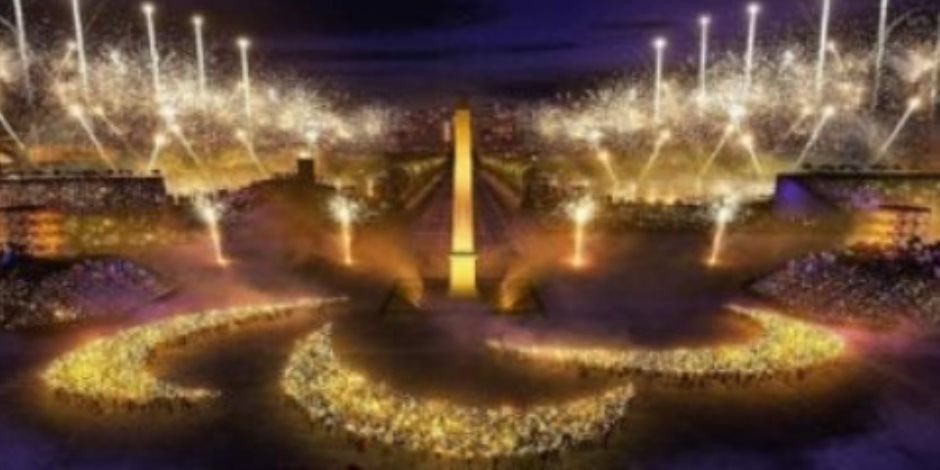 مسلة ورموز فرعونية تزين حفل ختام السوبر المصري قبل نهائى الأهلي والزمالك