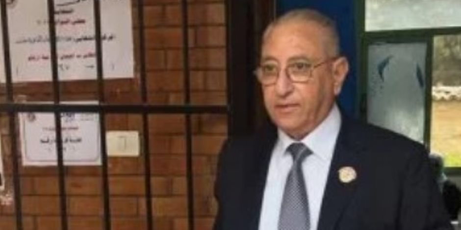 المستشار فارس فام وكيل مجلس الشيوخ يدلى بصوته فى انتخابات مجلس النواب