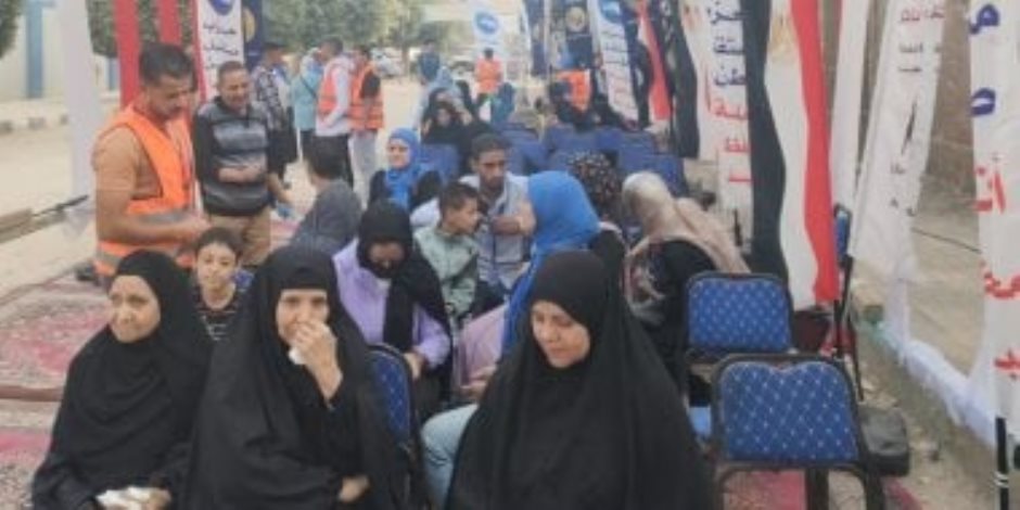 مسيرة احتفالية لحزب حماة الوطن بالوراق للتوعية بالمشاركة فى انتخابات النواب