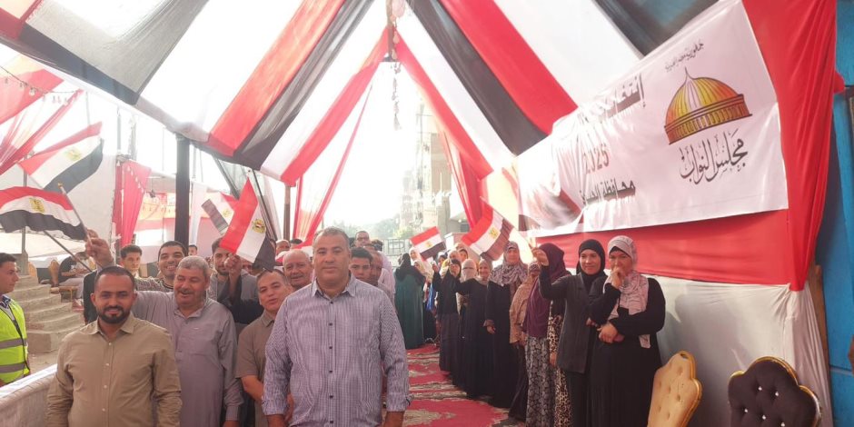 توافد الناخبين على لجان الجيزة في المرحلة الأولى لانتخابات مجلس النواب 2025 للإدلاء بأصواتهم