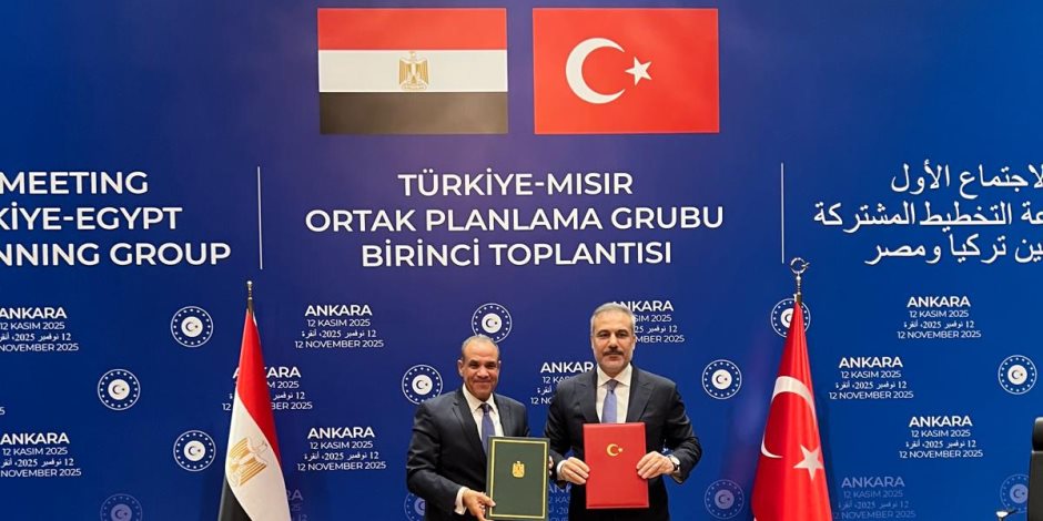 وزيرا الخارجية المصرى والتركى يشاركان فى اجتماع مجموعة التخطيط المشتركة بأنقرة