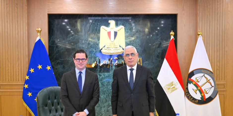 النائب العام يستقبل رئيس وكالة «اليوروجست» ونائبه ووفدًا من ممثلي الاتحاد الأوروبي لبحث سبل تعزيز التعاون القضائي الدولي