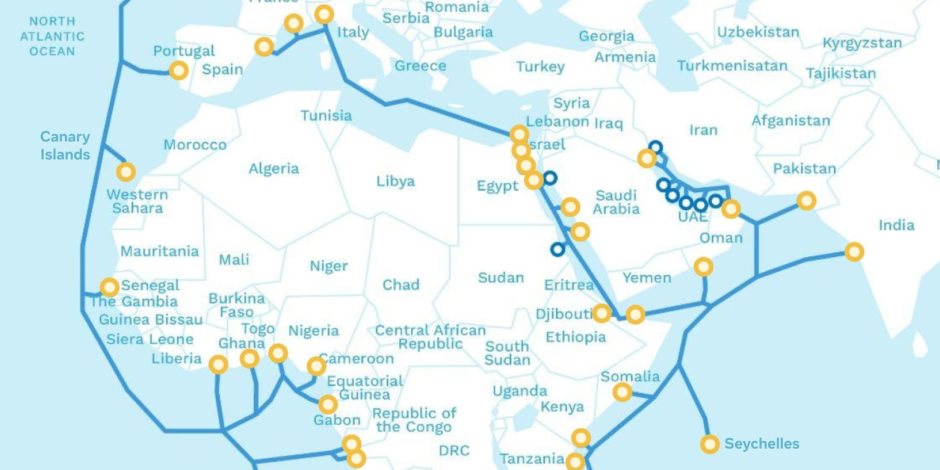 المصرية للاتصالات تعلن اكتمال مشروع الكابل البحري 2Africa