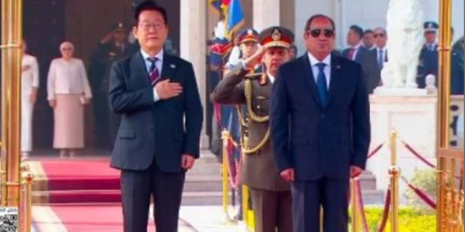 مراسم استقبال رسمية لرئيس كوريا الجنوبية فى قصر الاتحادية