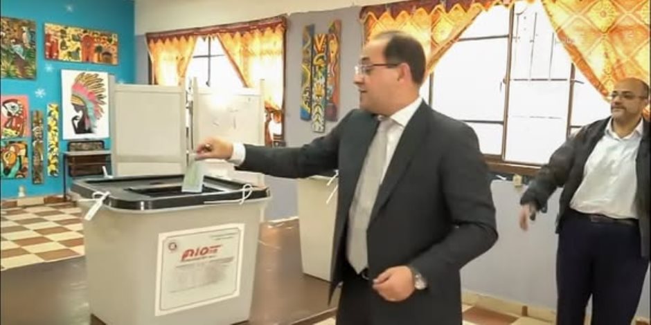 وزير المالية يدلي بصوته فى انتخابات النواب 2025
