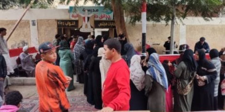 انتخابات النواب 2025.. استمرار توافد المواطنين على لجان حدائق حلوان