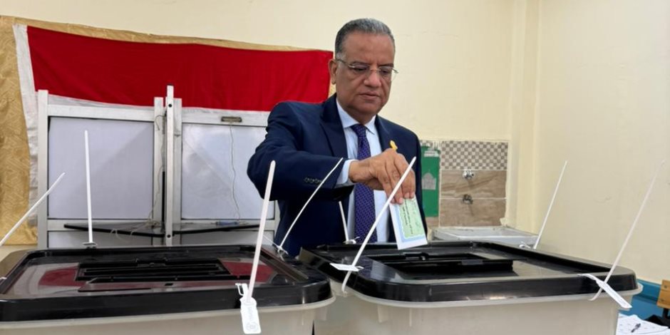 محمود مسلم يدلي بصوته في انتخابات النواب ويؤكد : المشاركة الوطنية رسالة قوة للداخل والخارج