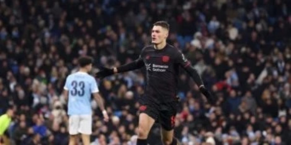 دورى أبطال أوروبا .. باتريك شيك لاعب ليفركوزن يزيد أوجاع مان سيتي بهدف ثان