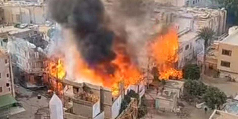 حريق ستوديو مصر يلتهم ديكورات مسلسل محمد إمام