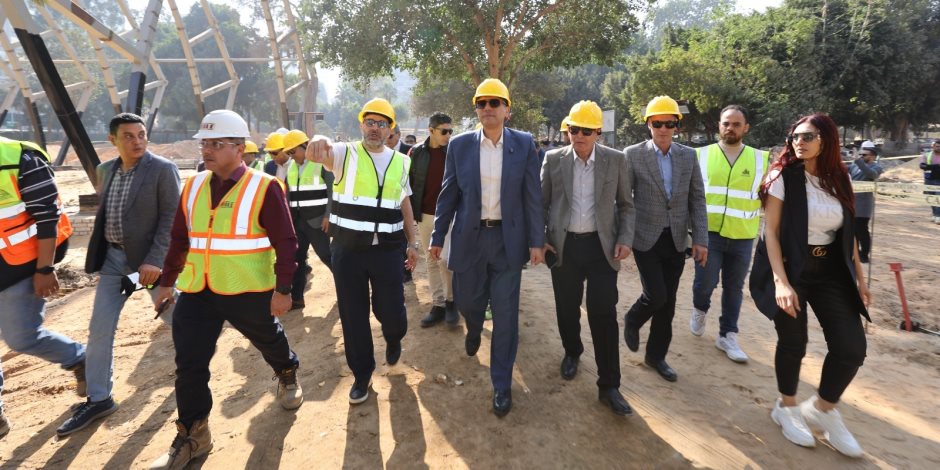 محافظ الجيزة يتفقد نسب التنفيذ بمشروع تطوير حديقة الحيوان