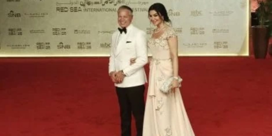 أروى جودة وزوجها بمهرجان البحر الأحمر فى أول ظهور بعد الزواج
