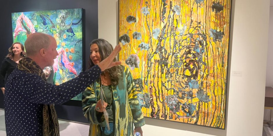 انطلاق معرض «همسات فجر جديد» للفنانة بريت بطرس غالي بجاليري بيكاسو