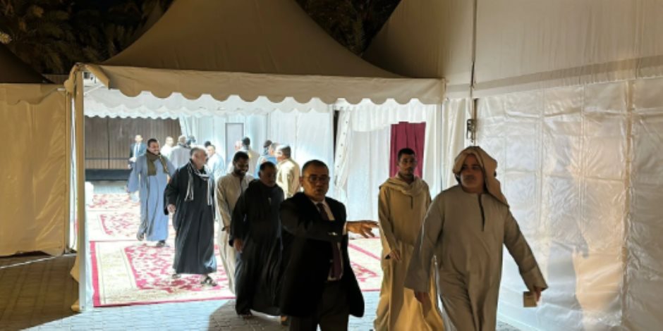 المصريون بالسعودية يواصلون التصويت بالدوائر الملغاة فى انتخابات النواب.. وصور