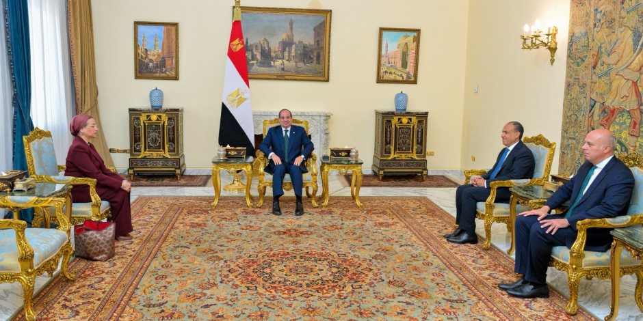 الرئيس السيسي: الدولة المصرية توفر كل الدعم اللازم لضمان نجاح «ياسمين فؤاد» في أداء مهامها