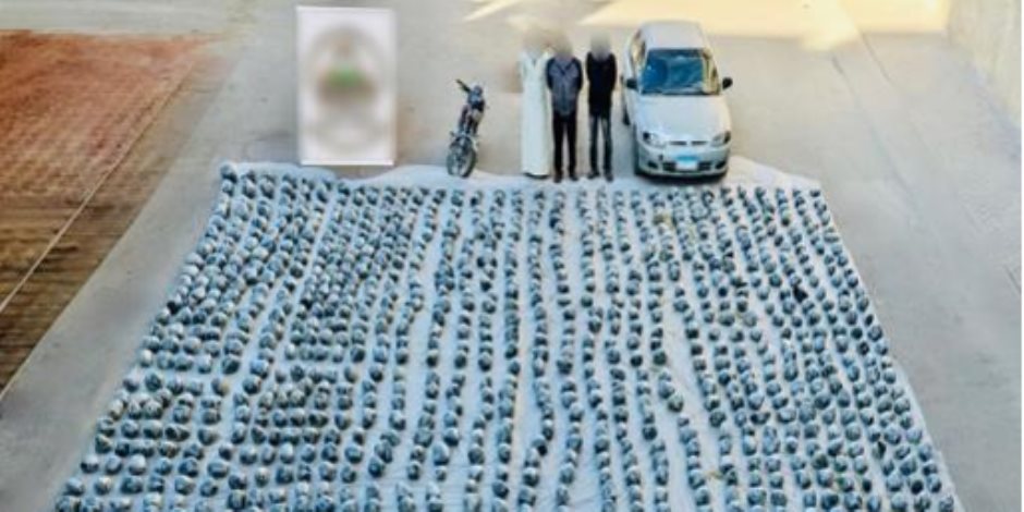 ضبط تشكيل عصابى شديد الخطورة بحوزتهم كميات كبيرة من المواد المخدرة قيمتها 100 مليون جنيه