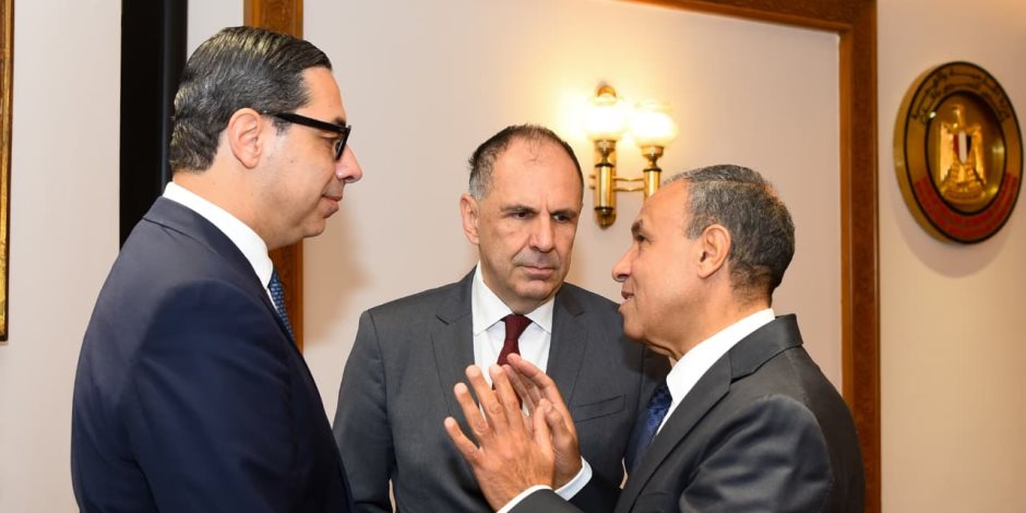 مشاورات سياسية لوزراء خارجية مصر واليونان وقبرص في إطار آلية التعاون الثلاثي