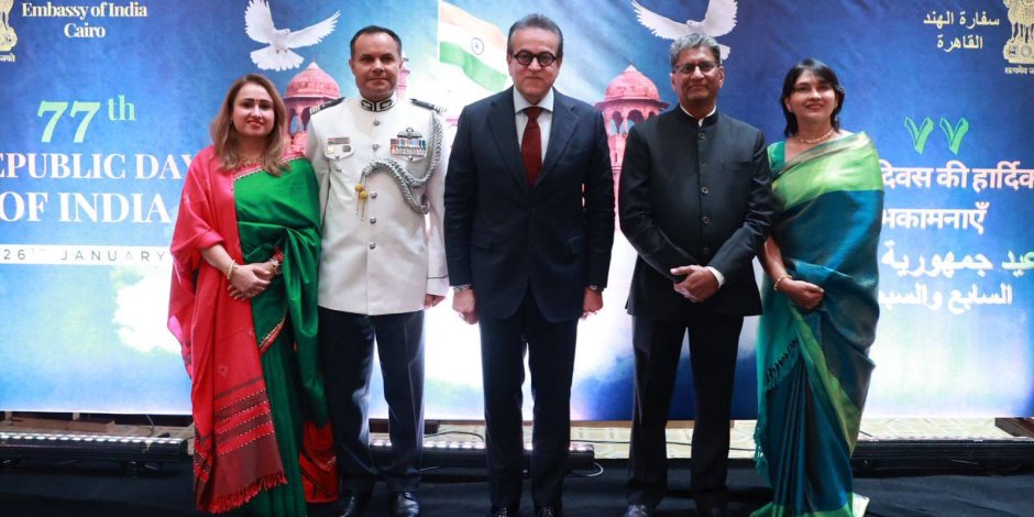 وزير الصحة يشارك في احتفال سفارة الهند بالذكرى الـ77 لعيد الجمهورية