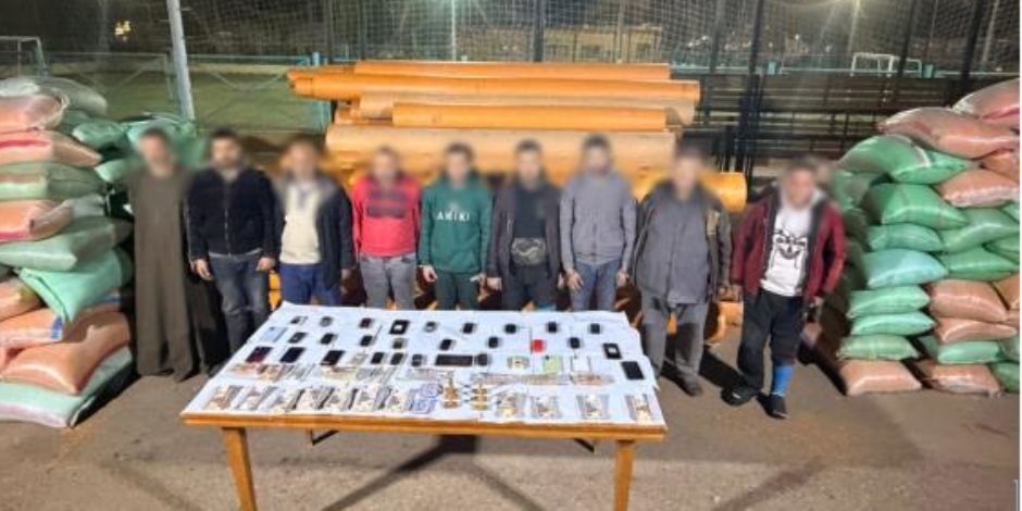 الأجهزة الأمنية تتمكن من ضبط عناصر تشكيل عصابى لقيامهم بسرقة مواسير الغاز الطبيعى