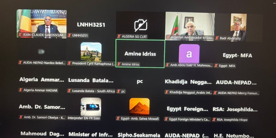 وزير الخارجية يشارك في الاجتماع الافتراضي للمبادرة الرئاسية لرواد البنية التحتية ويؤكد الدور المصري في دعم مشروعات الربط الإقليمي والتنمية القارية