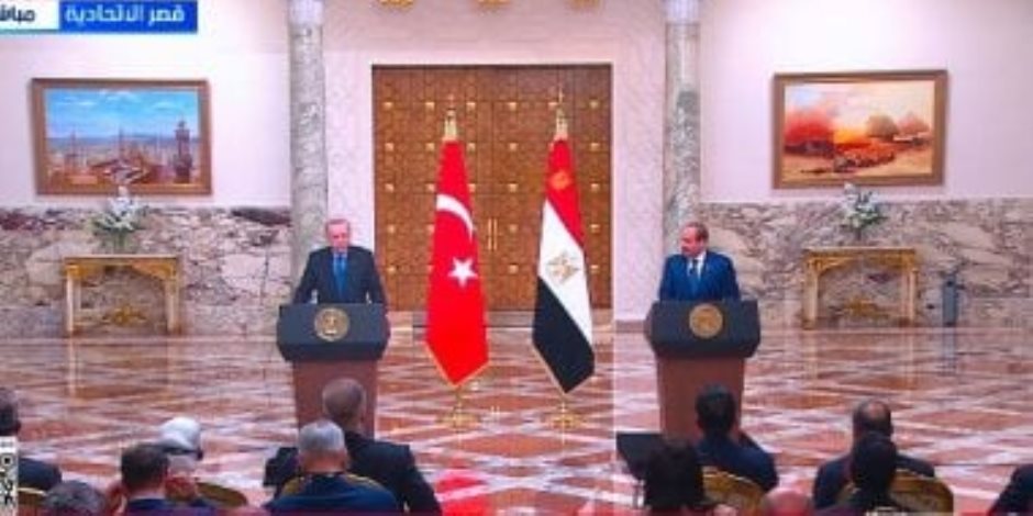 الرئيس السيسى: زيارة الرئيس التركى فرصة لمواصلة المشاورات العميقة
